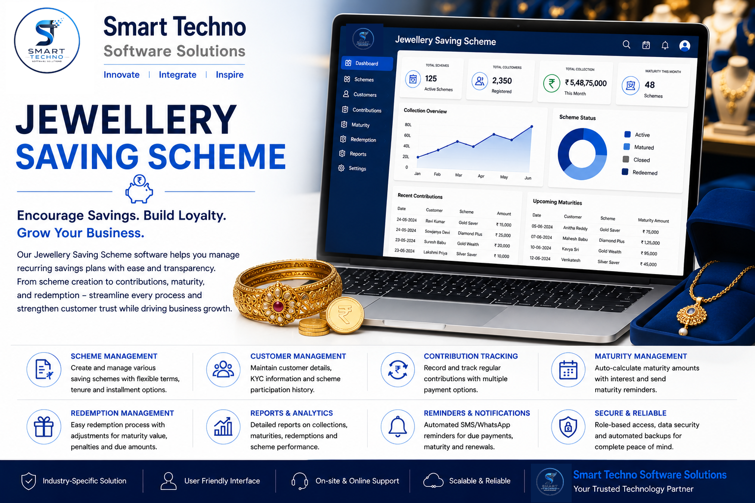 Smart Techno Jewellery Saving Scheme software